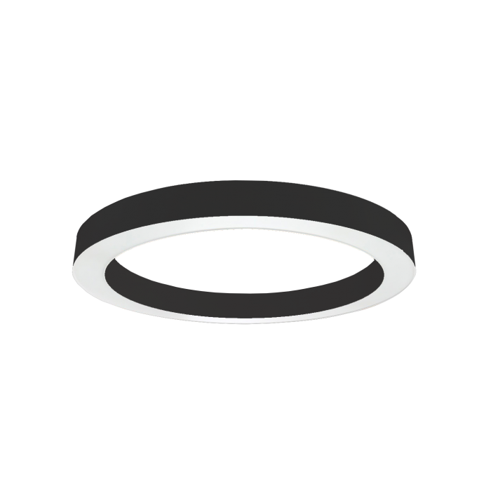 Plafonnier LED 17,5W rond ∅400mm Noir / Or - Blanc Chaud 3000K