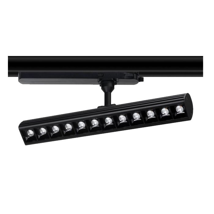CESARO 30W projecteur linéaire sur rail LED Température de couleur 4000K  Couleur Noir