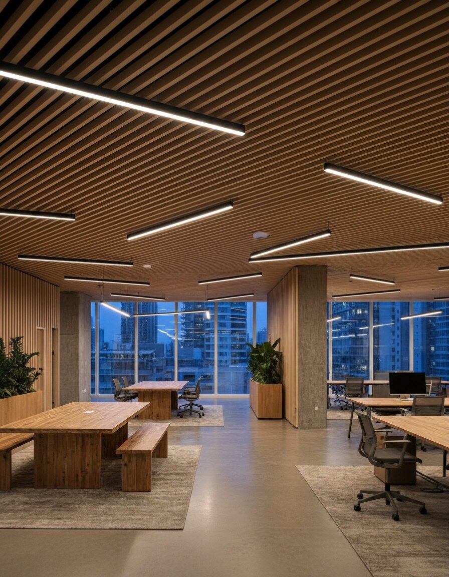 Open-space, lignes continues TEBEA X