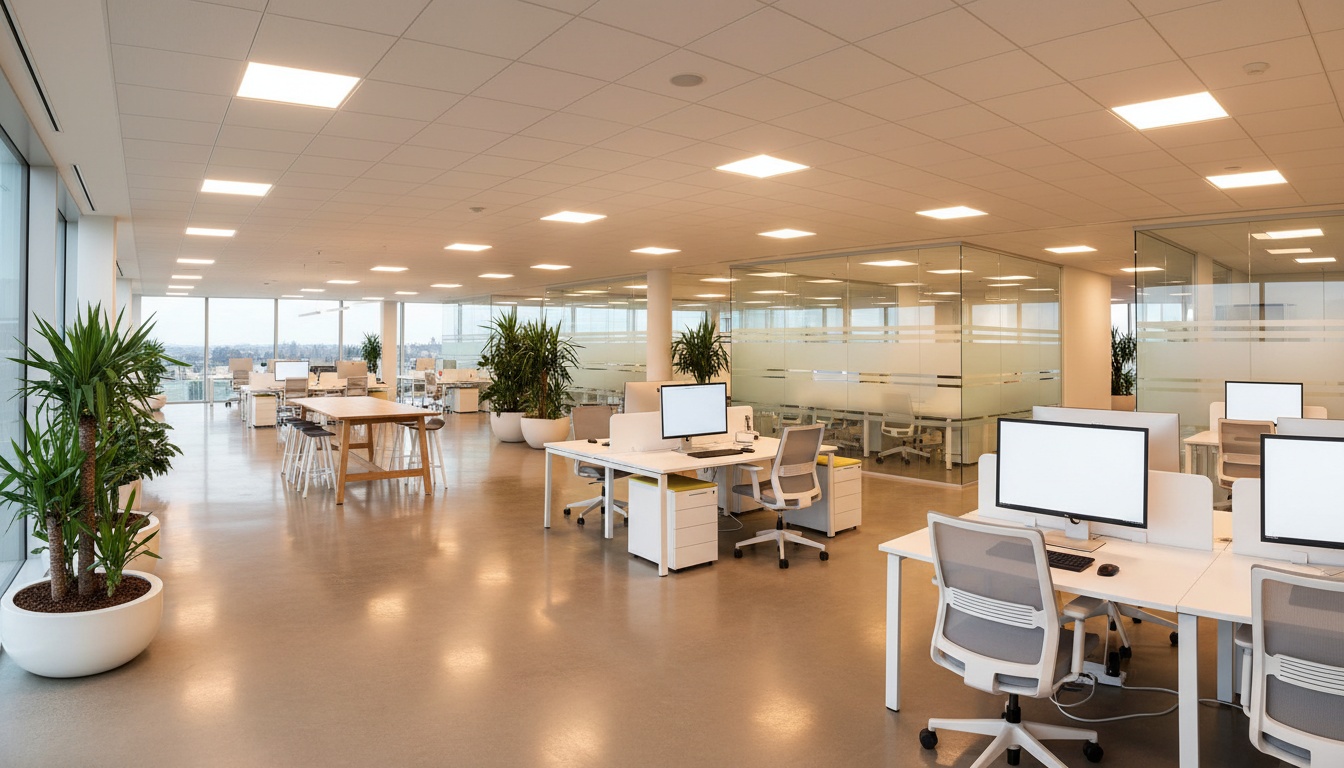 Bureau moderne éclairage LED